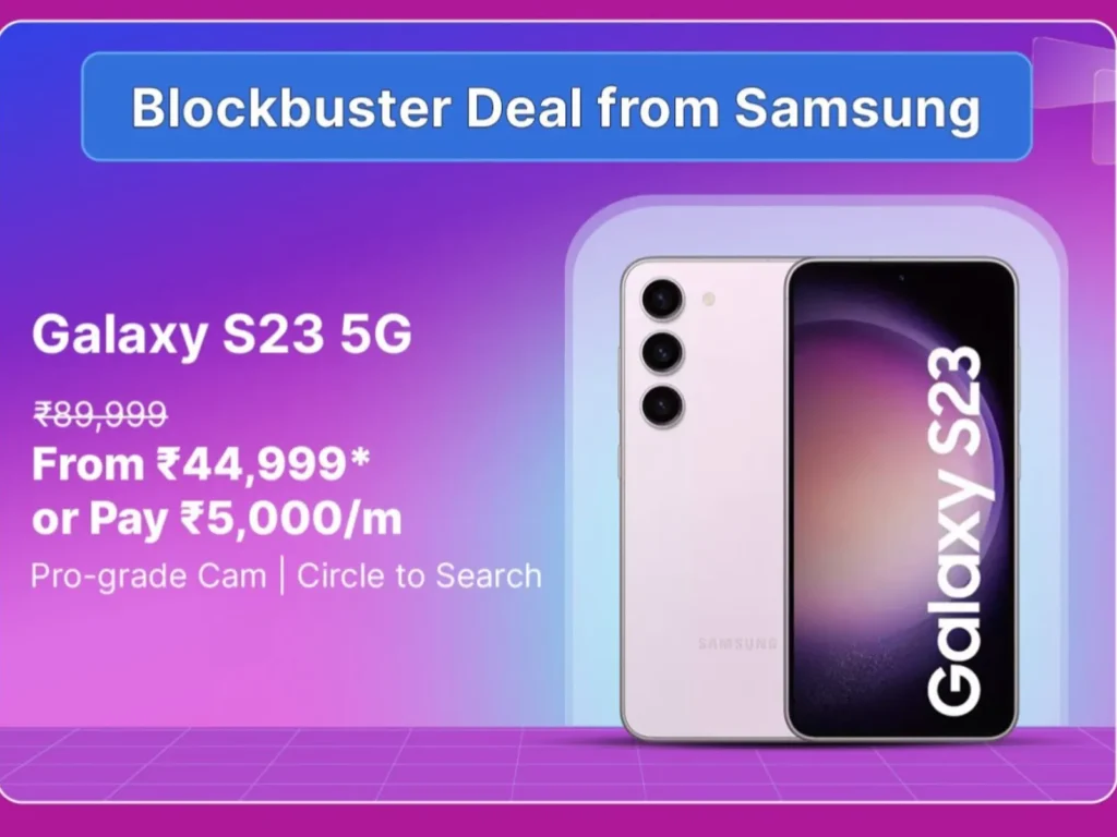 Samsung galaxy s23 discount flipkart sale 