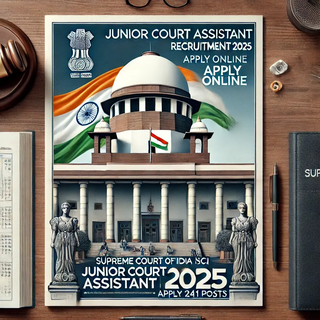 Supreme Court Of India SCI जूनियर कोर्ट असिस्टेंट JCA भर्ती 241 पदो पर निकली भर्ती