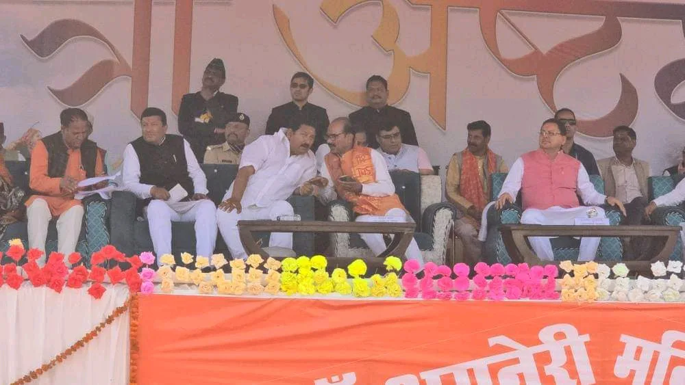 मुख्यमंत्री पुष्कर सिंह धामी पहुंचे अगनेरी मन्दिर चौखुटिया, किया चैत्राष्टमी मेले का शुभारंभ।
