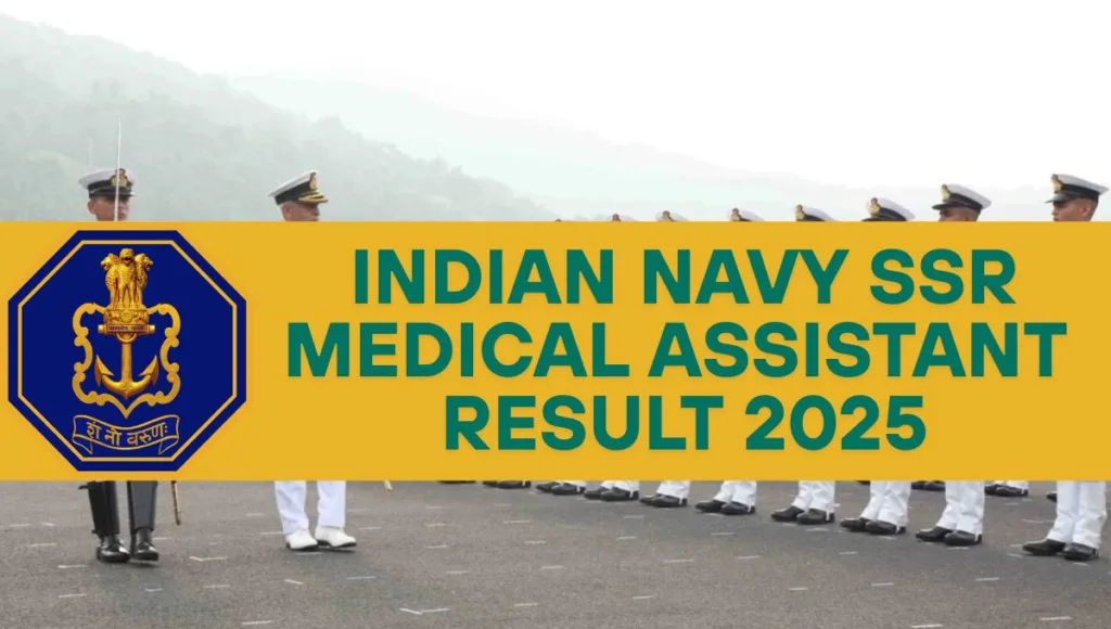 Indian Navy SSR Medical Assistant Result 2025