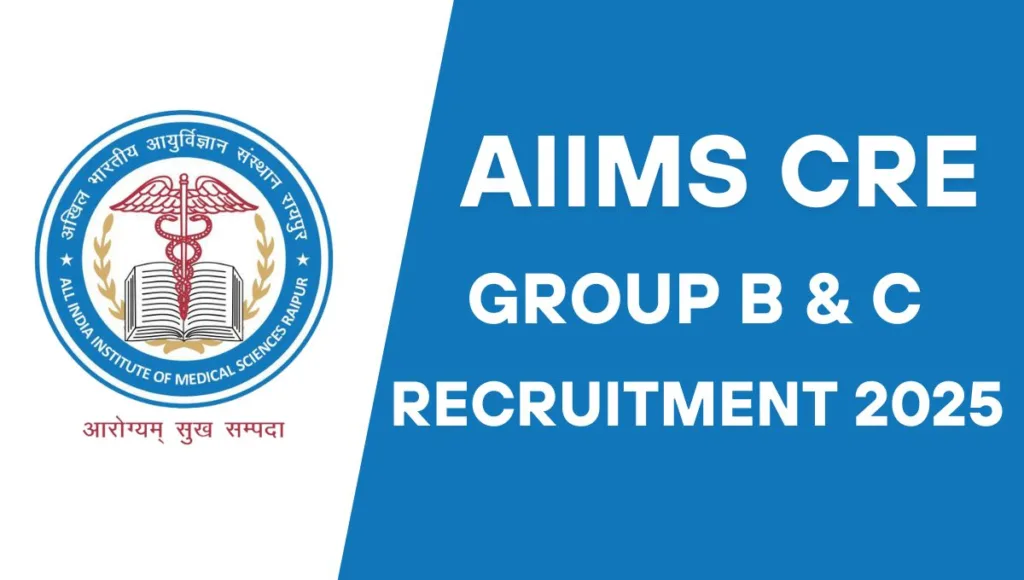 AIIMS CRE Group B & C Recruitment 2025