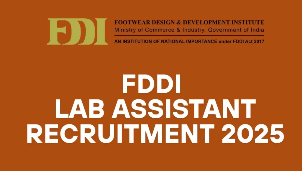 FDDI Recruitment 2025