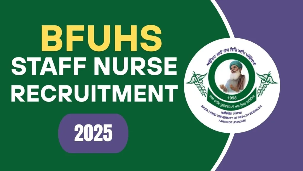 BFUHS Staff Nurse Recruitment 2025
