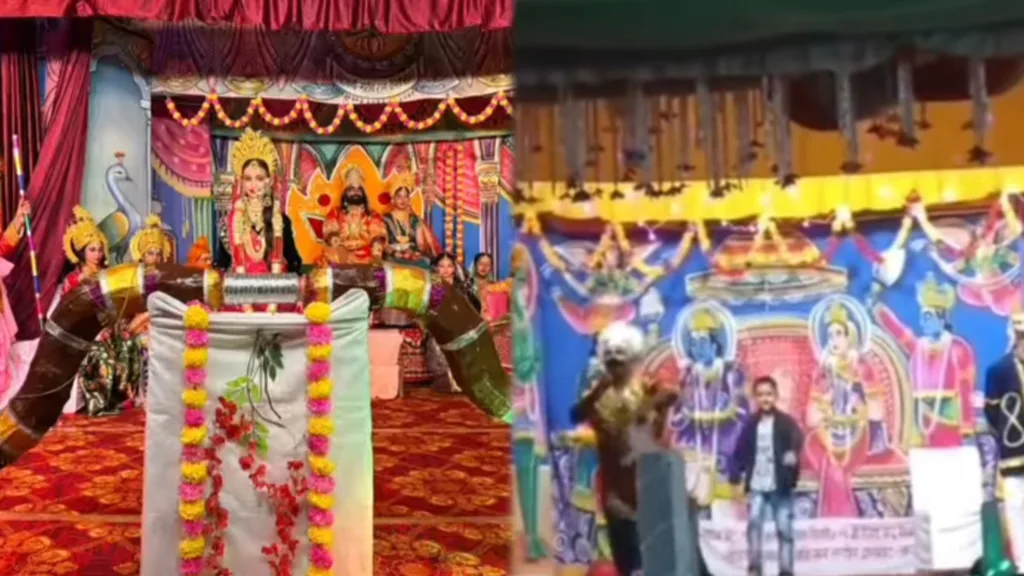 द्वाराहाट: रामलीला के मंच से छलका गुस्सा, कलाकारों ने कहा – हाकम मेरो नाम, पेपर चोरी मेरो काम