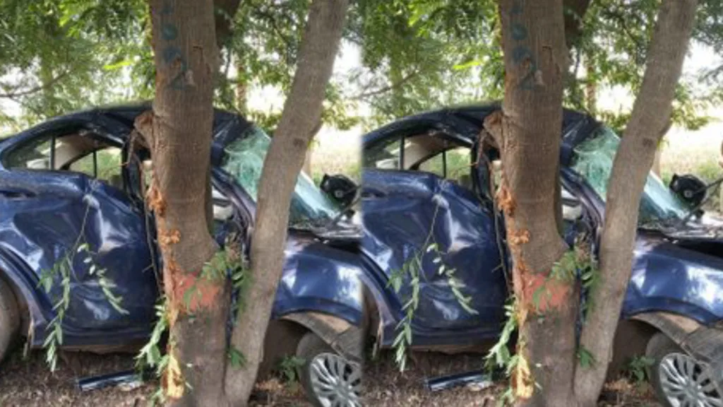 देहरादून-पांवटा हाइवे हादसा, तेज रफ्तार कार पेड़ से टकराई, एक की मौत, दो घायल