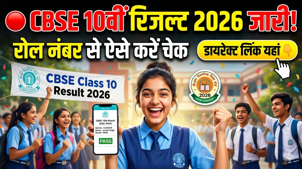CBSE 10वीं रिजल्ट 2026 जारी! रोल नंबर से ऐसे करें चेक, डायरेक्ट लिंक यहां CBSE 10वीं रिजल्ट 2026 जारी! रोल नंबर से ऐसे करें चेक, डायरेक्ट लिंक यहां