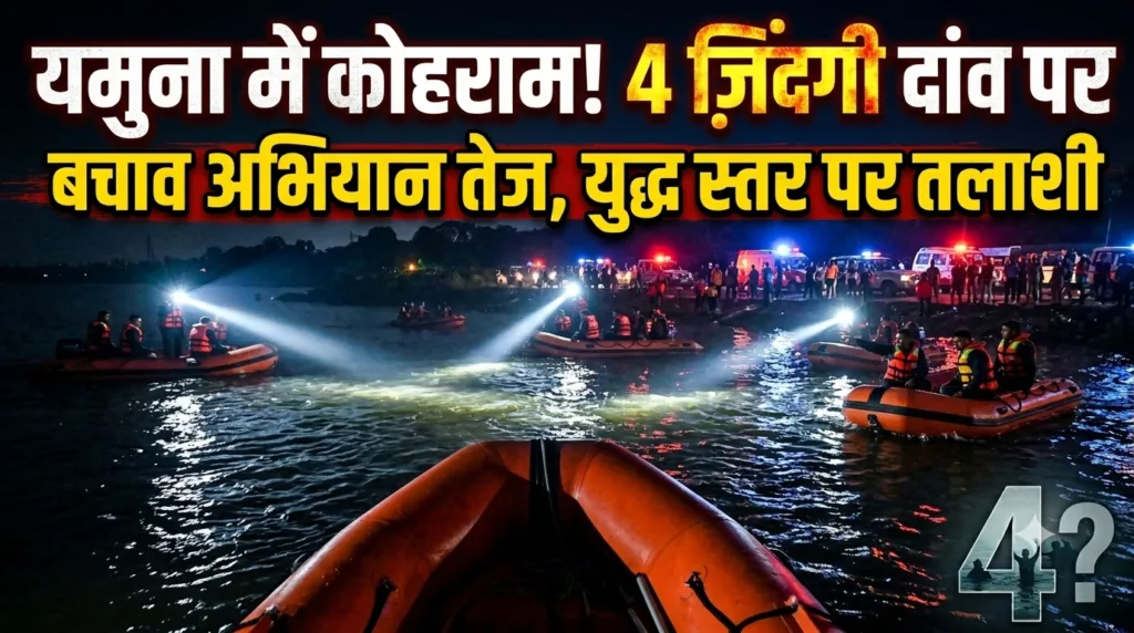 यमुना में समाए 4 लोग! दिल्ली में मदीना मस्जिद के पास चला घंटों रेस्क्यू अभियान